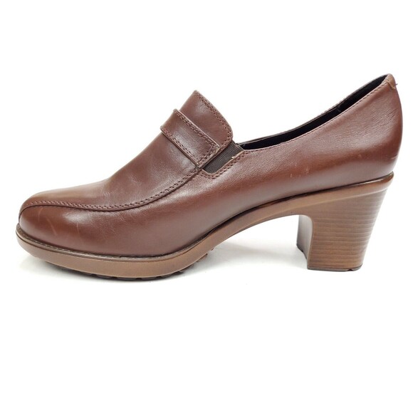 Dansko Norah Brown Size 41 US 10.5-11 Block Heel Clogs Buckle Strap - Picture 2 of 8